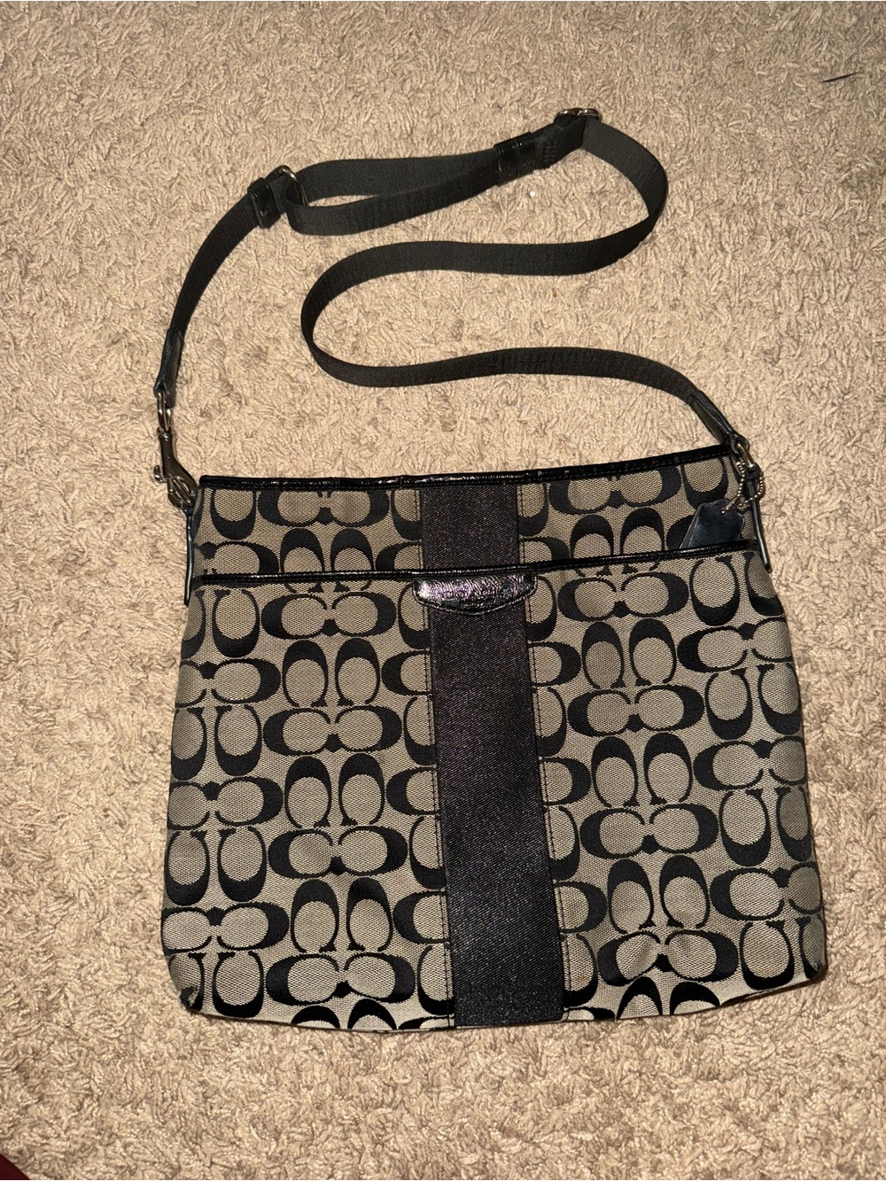 Coach Bag from the 2010s Signature C Pattern Crossbody Bag in